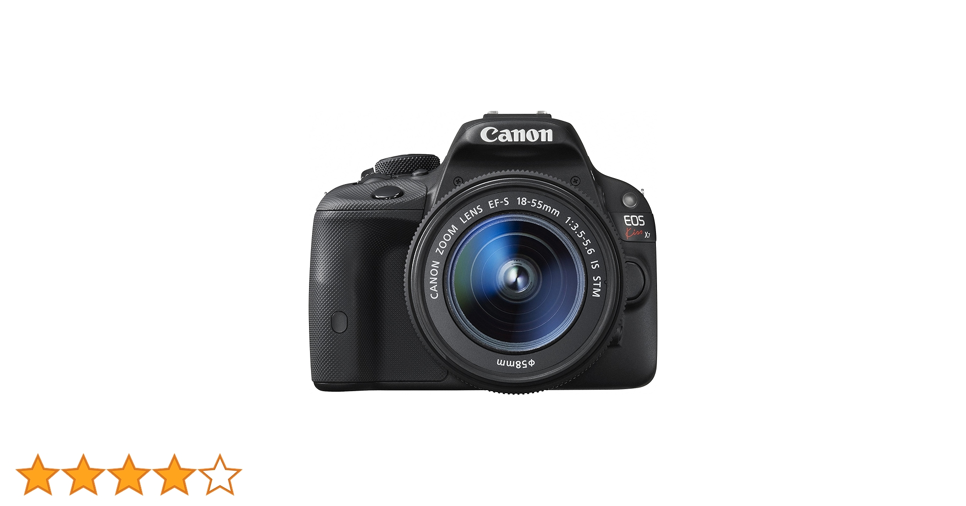 Canon Câmera DSLR EOS Kiss X7 com EF-S18-55 mm é STM - Versão Canon Câmera DSLR EOS Kiss X7 com EF-S18-55 mm é STM - Versão